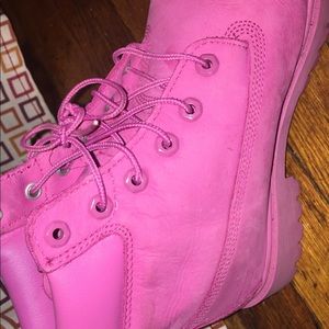 Pink Timberlands